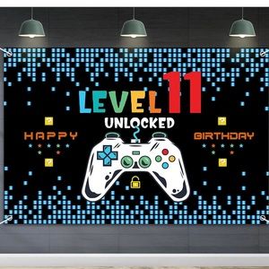 6x4ft Happy 11th Birthday Baner Level 11 .Used once.In great condition.